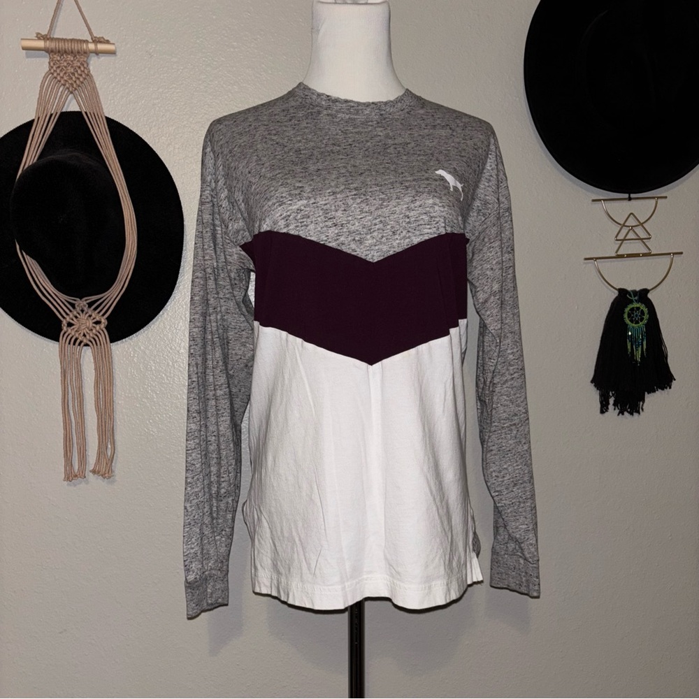 PINK Chevron Shirt - like new